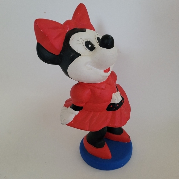 VINTAGE Disney Minnie Mouse Chalkware Plaster Piggy Coin Bank   Mexico  12" - Picture 14 of 16